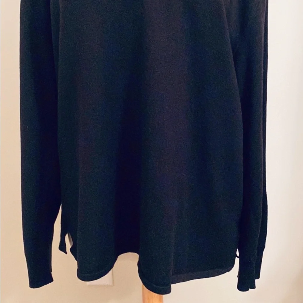 The North Face Men’s Black SZ L Gorpcore Cabin Wear Wool Blend Fleece Sweater